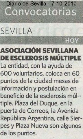 Cuestación anual de ASEM 2010 - Diario de Sevilla Cuestación anual de ASEM 2010 - Diario de Sevilla