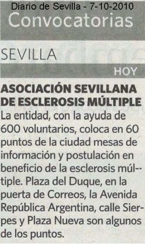 Cuestación anual 2010 de ASEM Cuestación anual 2010 de ASEM