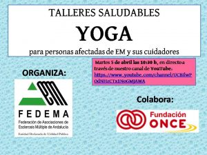 Talleres Saludables - YOGA- 5 abril 10.30 h
