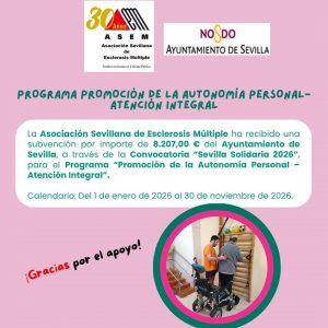 Programa PROMOCIÓN DE LA AUTONOMÍA PERSONAL - ATENCIÓN INTEGRAL