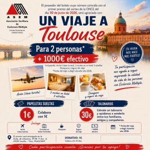 🎉✈️ ¡COLABORA CON ASEM Y PARTICIPA EN NUESTRO GRAN SORTEO SOLIDARIO! ✈️🎉