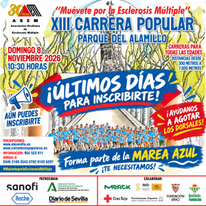 ¡ÚLTIMOS DÍAS PARA INSCRIBIRTE EN LA XIII CARRERA POPULAR “MUÉVETE POR LA ESCLEROSIS MÚLTIPLE”!